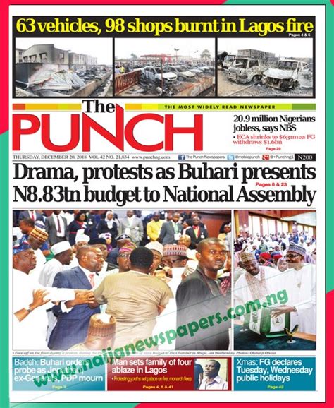 nigeria newspapers 24/7 breaking news